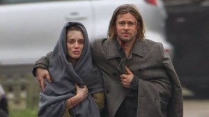 Segen (Danielle Kertesz) with Brad Pitt in "World War Z" (photo credit: Courtesy)